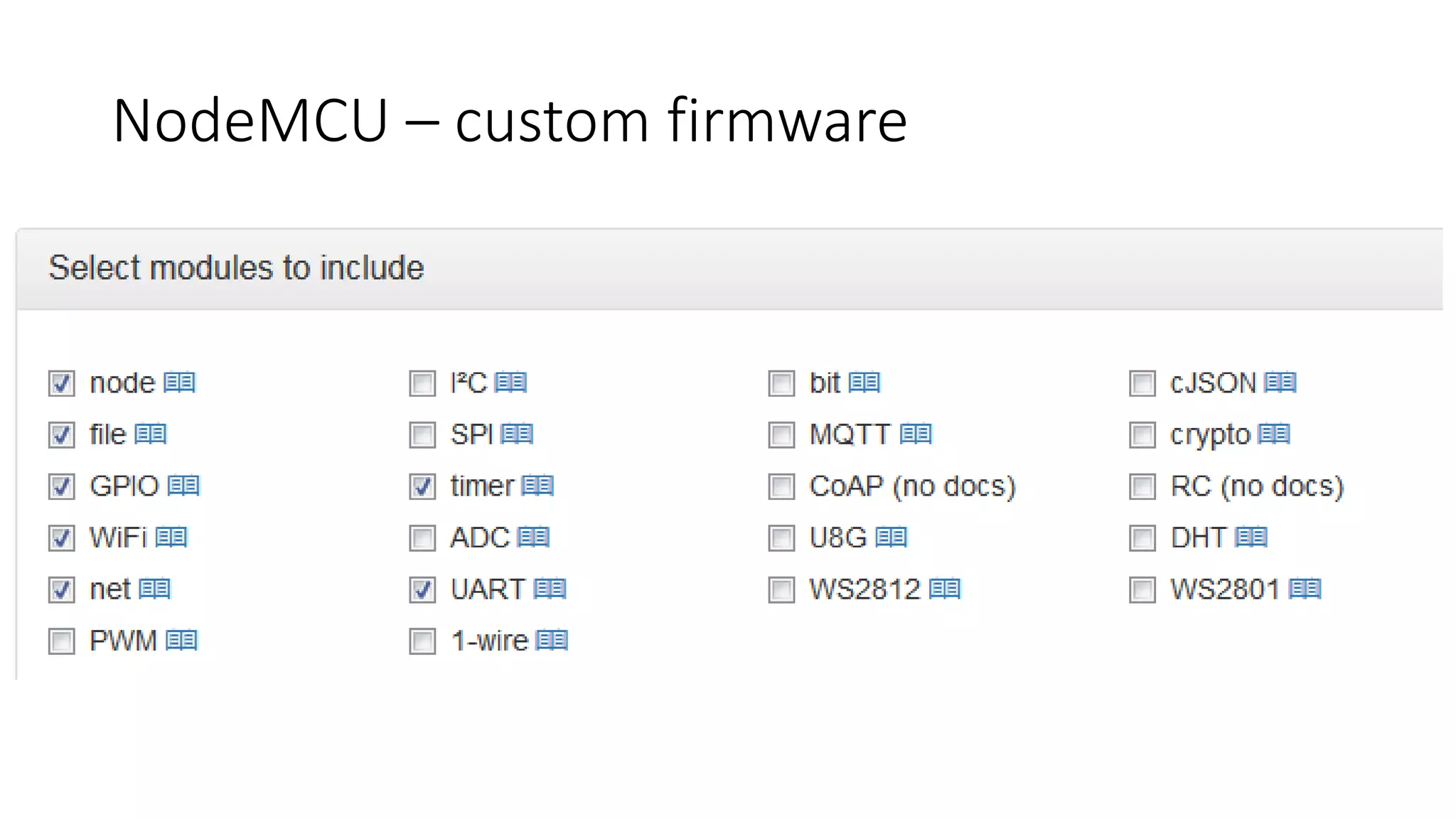 NodeMCU – custom firmware
 