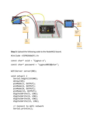 NodeMCU 0.9 Manual using Arduino IDE | PDF