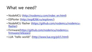 NodeMCU setup LUA | PPTX