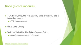 Node.js - Advanced Basics | PPTX