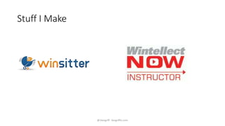 Stuff I Make
@1kevgriff - kevgriffin.com
