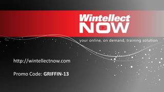 http://wintellectnow.com
Promo Code: GRIFFIN-13
 