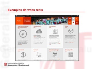 Exemples de webs reals
 