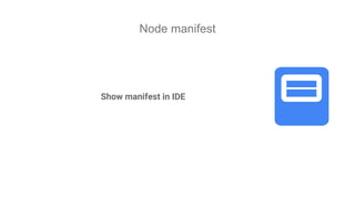Node manifest
Show manifest in IDE
 