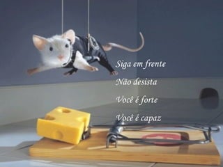 Siga em frente Não desista Você é forte Você é capaz 