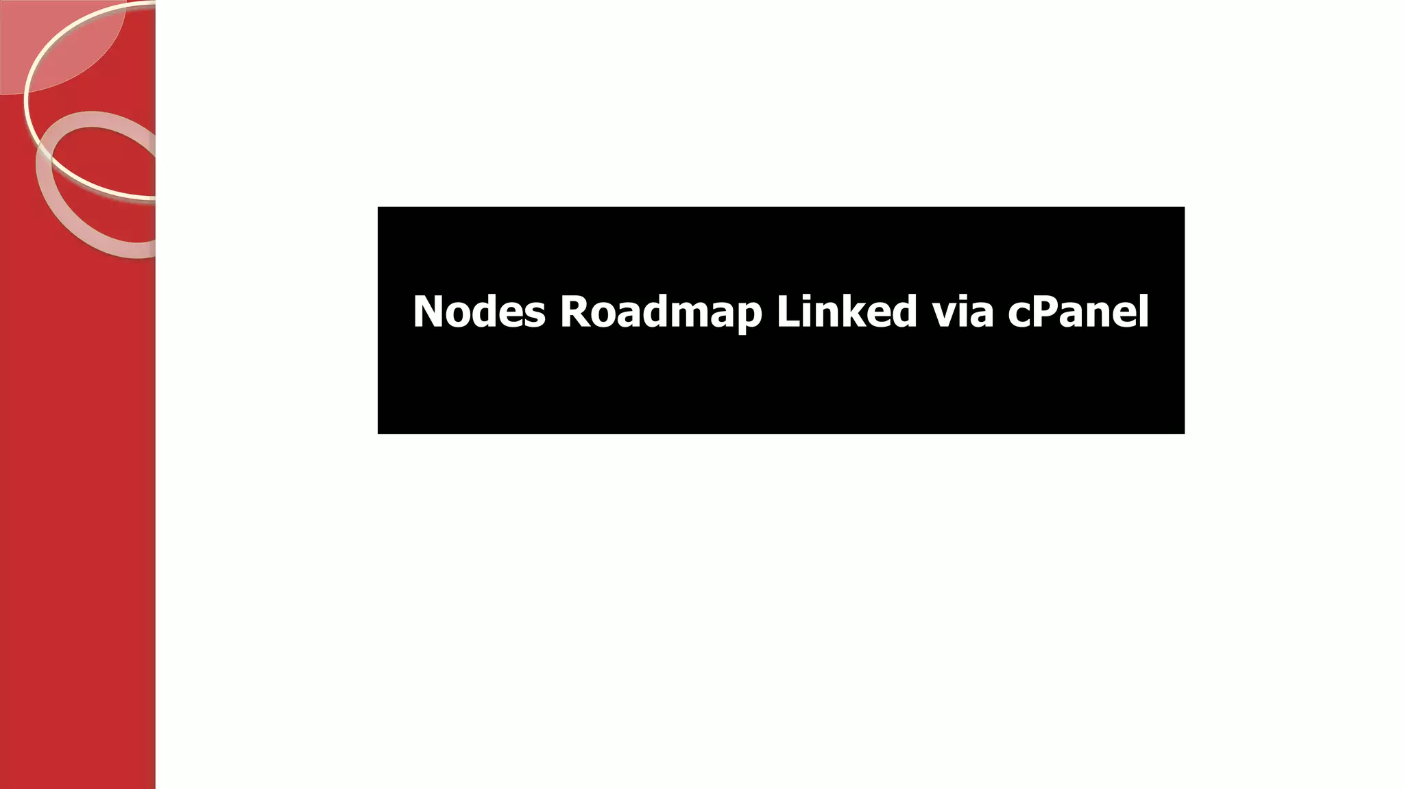Nodes Roadmap Linked via cPanel | PPT