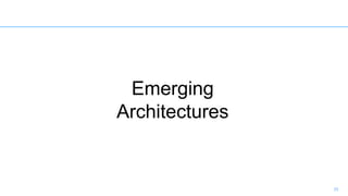 35
Emerging
Architectures
 