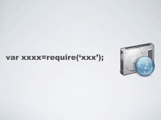 var xxxx=require(‘xxx’);
 