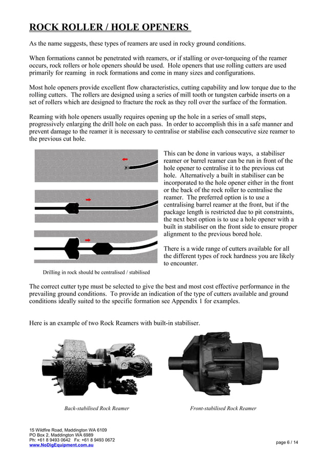 Horizontal Directional Drilling Reamer Selection Guide
