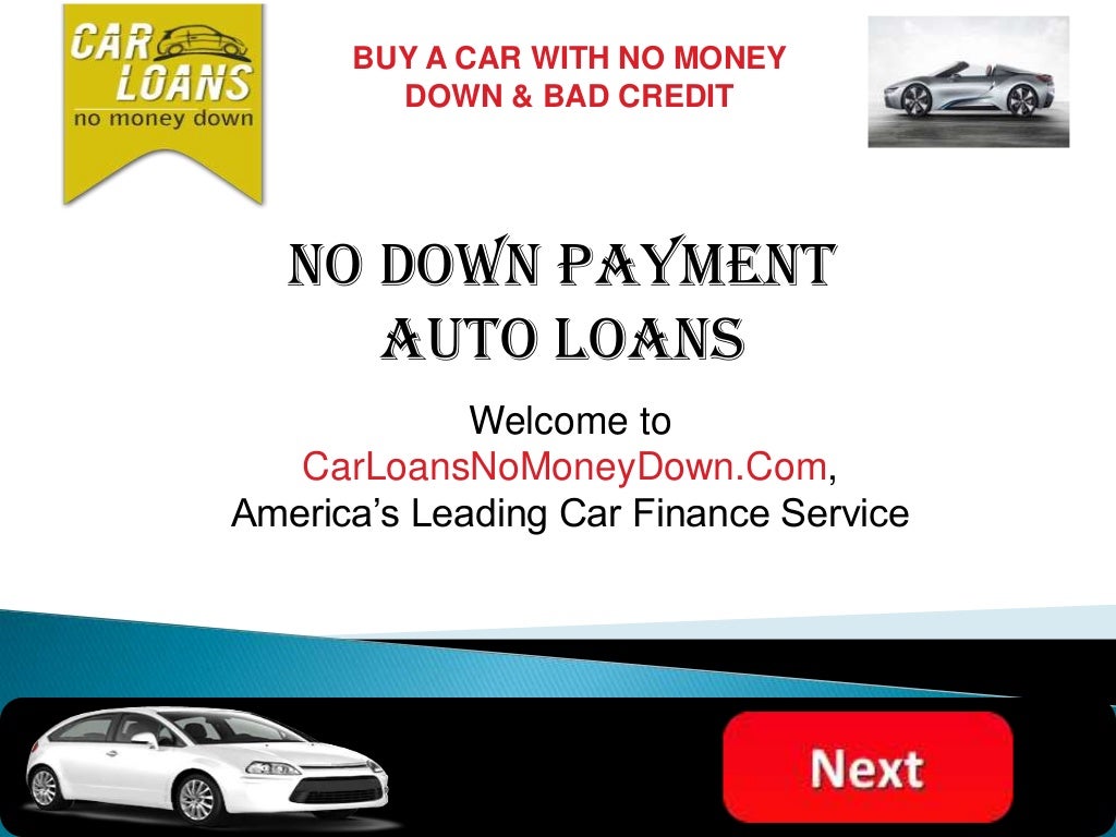 No Down Payment Auto Loans