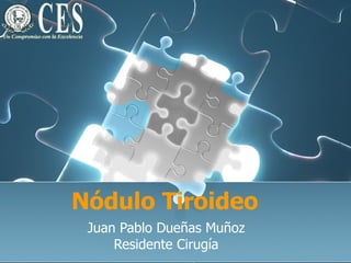 Nódulo Tiroideo Juan Pablo Dueñas Muñoz Residente Cirugía 