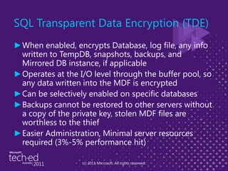Protecting Your SharePoint Content Databases using SQL Transparent Data ...