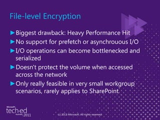 Protecting Your SharePoint Content Databases using SQL Transparent Data ...