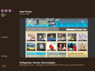 Noel Perlas
Form
Function
              About Me
Class




11 Nov 2012




Noel Perlas




              Philippines: Nova...