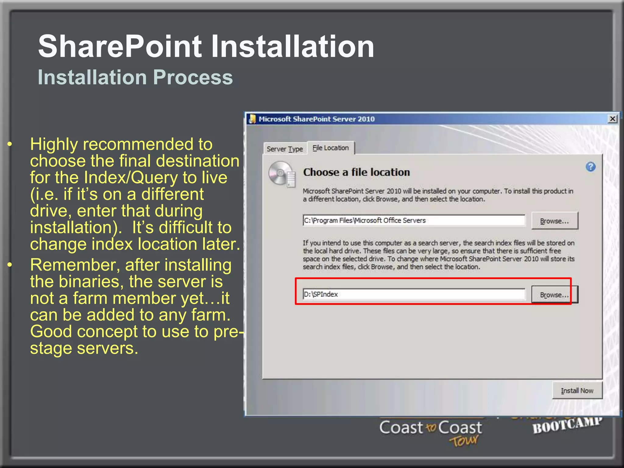 SharePoint InstallationSample Service Accounts