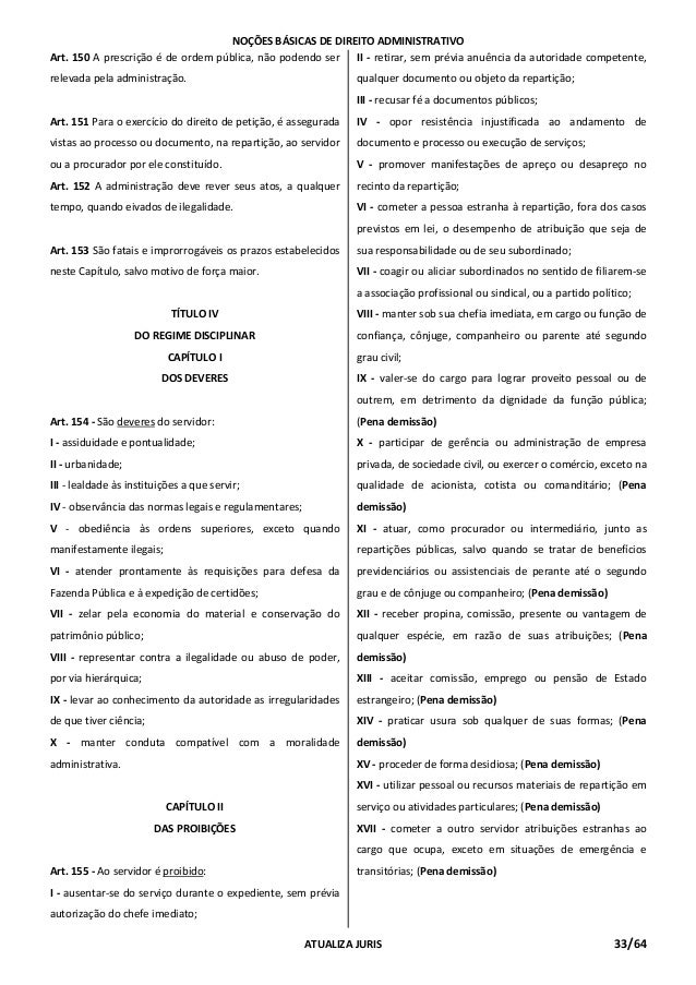 Noções básicas de direito administrativo