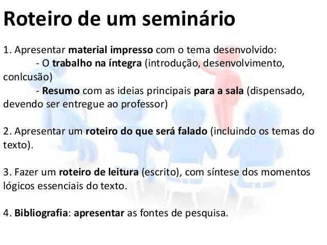 Noções básicas para apresentação de seminário