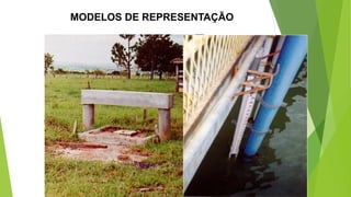 - É a referência para o posicionamento das altitudes;
- Cada região ou país banhado por um oceano pesquisa em sua costa lugares onde a
variação de marés é mínima;
- Nestes locais são instalados instrumentos que medem a variação das marés,
denominados Marégrafos, onde um destes é escolhido como referência (Datum de Controle
Vertical).
- É a referência para o posicionamento horizontal (coordenadas planimétricas);
- Determina a posição do elipsóide em relação ao geóide (vértice).
Datum horizontal
Datum vertical
MODELOS DE REPRESENTAÇÃO
Elipsóide de Referência Oficial:
Elipsóide Internacional (UGGI) de 1967.
Origem das Coordenadas (Datum Planimétrico):
Estação: Astro Chuá (MG)
Altura Geoidal: 0 m
Coordenadas: Lat: 19°45´41,6527” S Long: 48°06´04.0639” W
Origem das Altitudes (Datum Altimétrico):
▪ Estação maregráfica do ponto Imbituba (SC), utilizada como origem para toda a
rede altimétrica nacional
SAD 69 (South American Datum 1969)
 