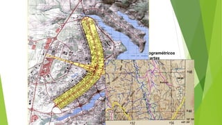 Geral ou Sistemática
Topográfica
Carta elaborada a partir de levantamentos aerofotogramétricos
e geodésicos, originais ou compilados de outras cartas
- Inclui feições naturais (relevo) e artificiais (ruas);
- Elementos planimétricos (ruas, obras) e altimétricos
(curvas de nível, pontos cotados) são bem
representados;
CARTOGRAFIA
 