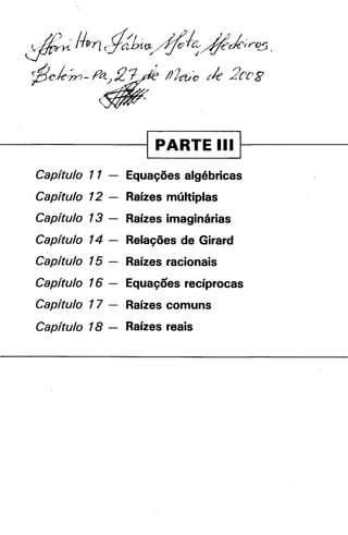 Noções de matemática vol.7