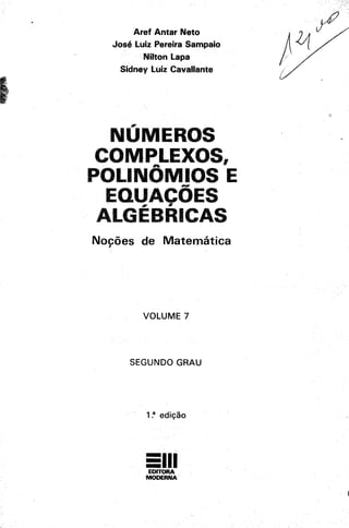 Noções de matemática vol.7