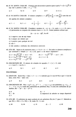 Noções de matemática vol.7