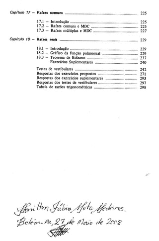 Noções de matemática vol.7