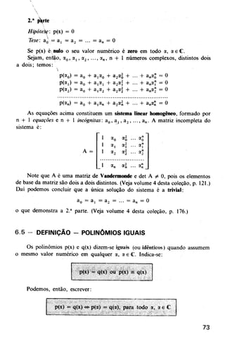 Noções de matemática vol.7