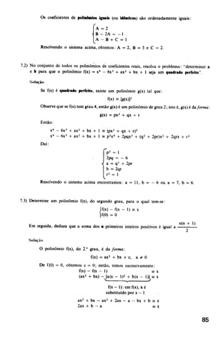 Noções de matemática vol.7