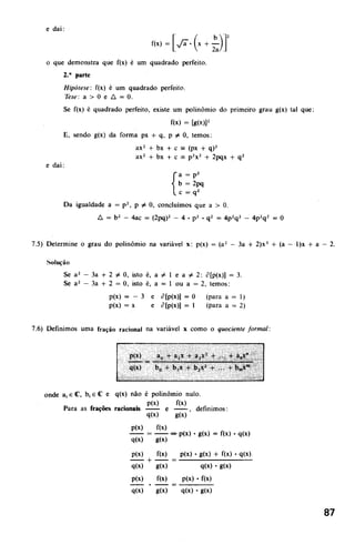 Noções de matemática vol.7