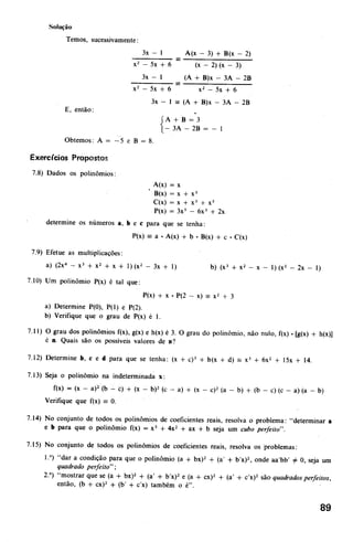 Noções de matemática vol.7