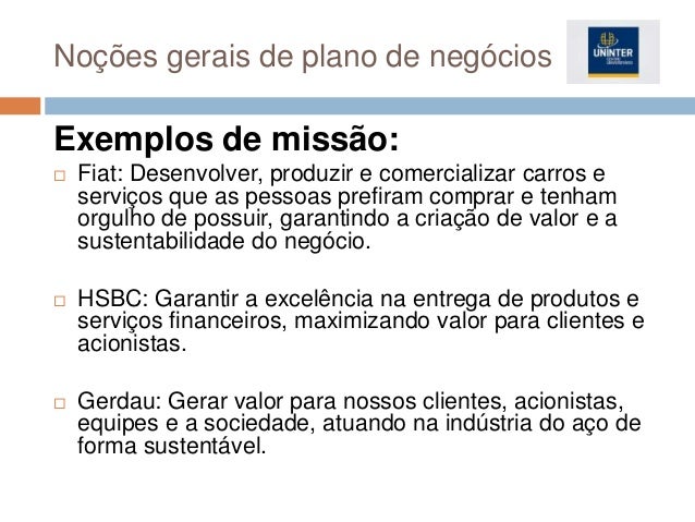plano de negócios exemplo