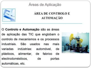 Áreas de Aplicação
 