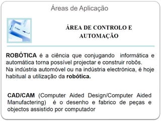 Áreas de Aplicação
 