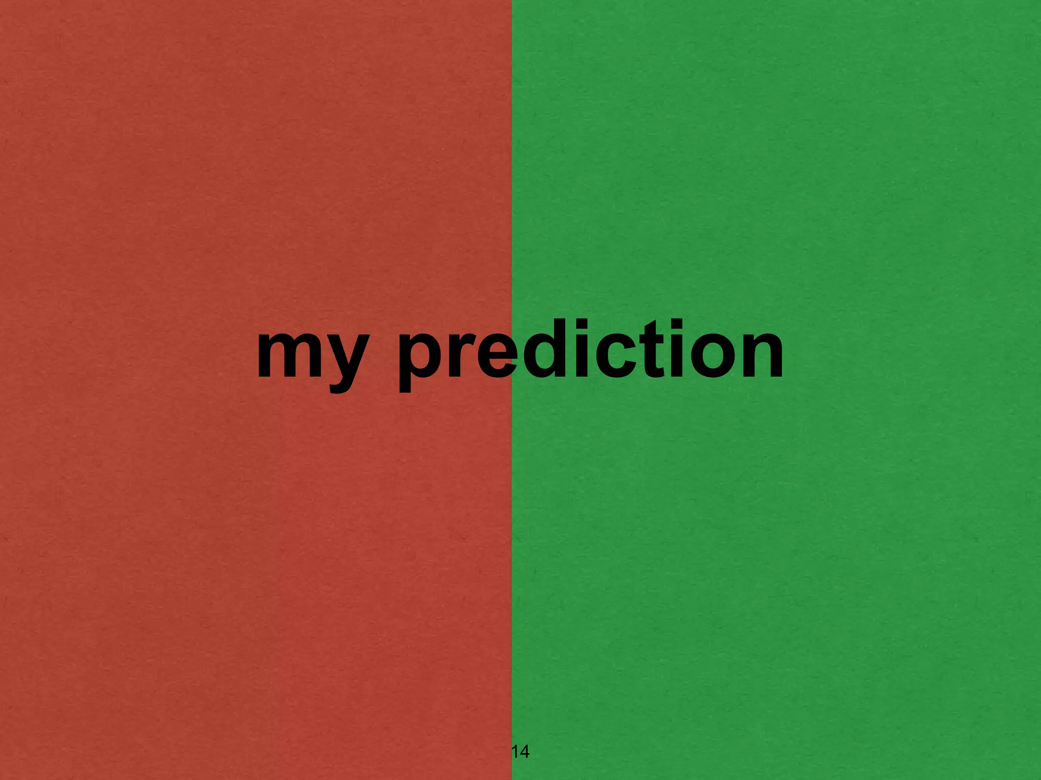 my prediction
14
 