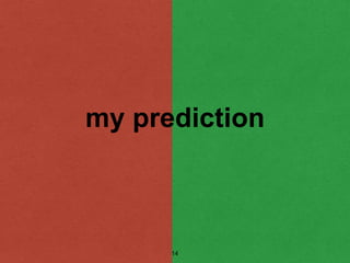 my prediction
14
 