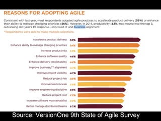 Source: VersionOne 9th State of Agile Survey
 
