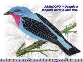 ABANDONO = Quando a jangada parte e você fica. 