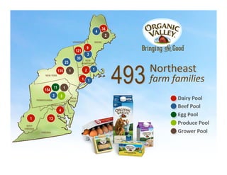 Dairy	
  Pool	
  
Beef	
  Pool	
  
Egg	
  Pool	
  
Produce	
  Pool	
  
Grower	
  Pool	
  
493 Northeast	
  
farm	
  families	
  
13
4
2
34
11
1
1
1
3
4
9
23
135
30
1
1
2
3
121
154
3
1
NEW	
  YORK	
  
PENNSYLVANIA	
  
WEST	
  
VIRGINIA	
  
VIRGINIA	
  
MARYLAND	
  
NEW	
  
JERSEY	
  
MAINE	
  VERMONT	
  
NEW	
  
HAMPSHIRE	
  
 
