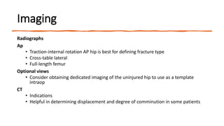 Traction Internal Rotation View Neck of femur fracture. Power point presentation | PPTX
