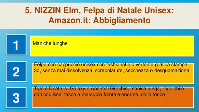 NIZZIN Elm Felpa di Natale Unisex