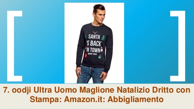 oodji Ultra Uomo Maglione Stampato Dritto