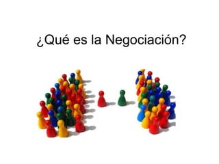 ¿Qué es la Negociación?
 