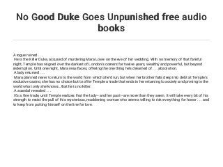 read no good duke goes unpunished read no good duke goes unpunished