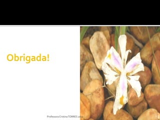 Professora Cristina TORRES 2013
 