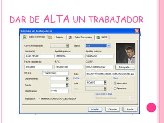 dar de ALTA un trabajador