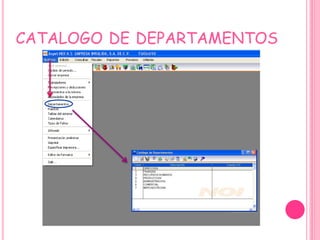 CATALOGO DE DEPARTAMENTOS