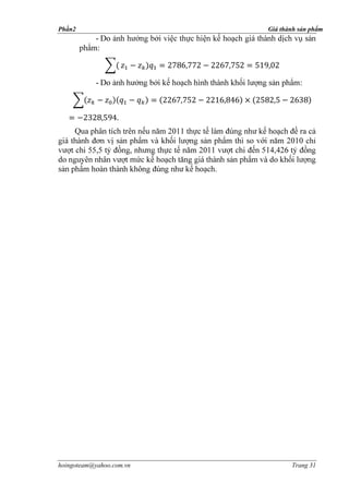 Phần2                         Giá thành sản phẩm
            -
             :



            -                           :




                          .




hoingoteam@yahoo.com.vn              Trang 31
 