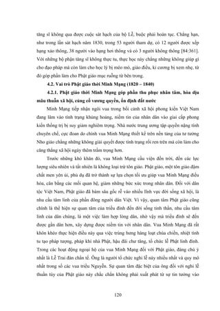 Luận án: Phật giáo Việt Nam thời Minh Mạng (1820 – 1840), HOT