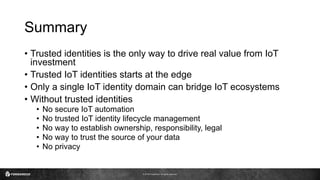 No IoT Without Identity | PDF